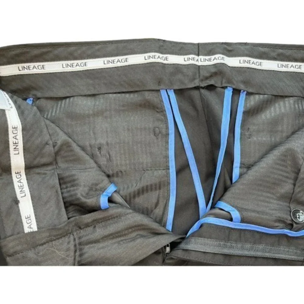 NWOT Lineage Signature Collection Size 40L 34W Black Dress Mens Pant Style#30100